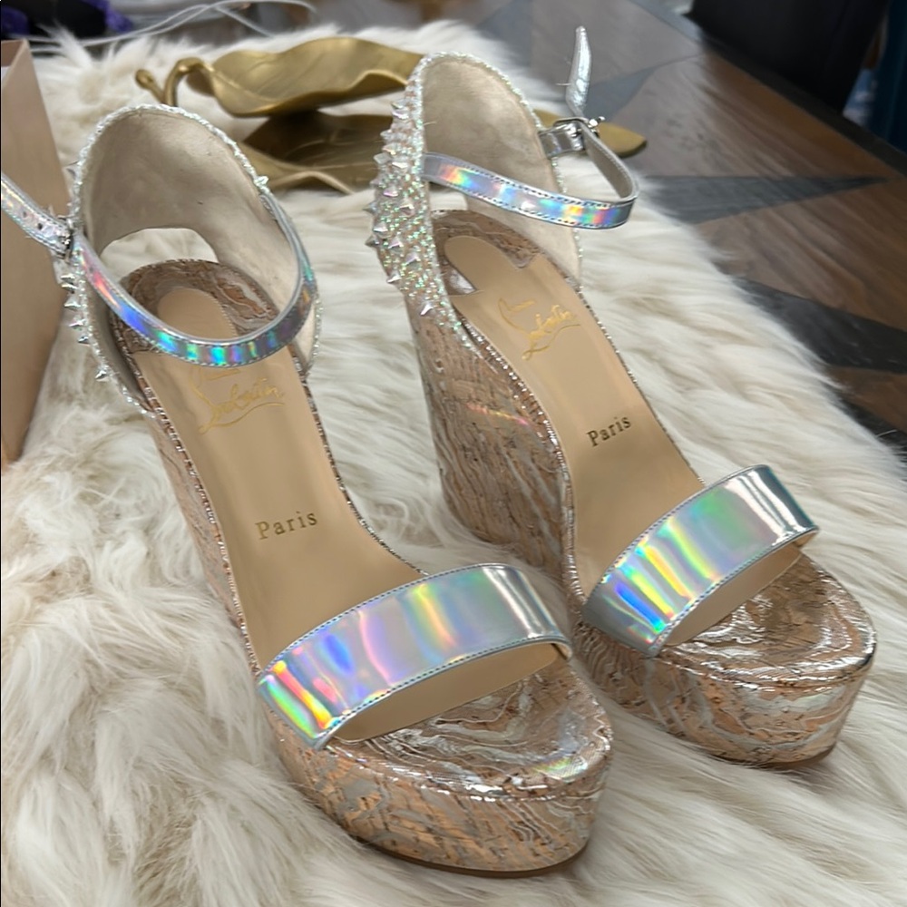 Christian Louboutin BELLAMONICA 120  cork  Wedge Sandals